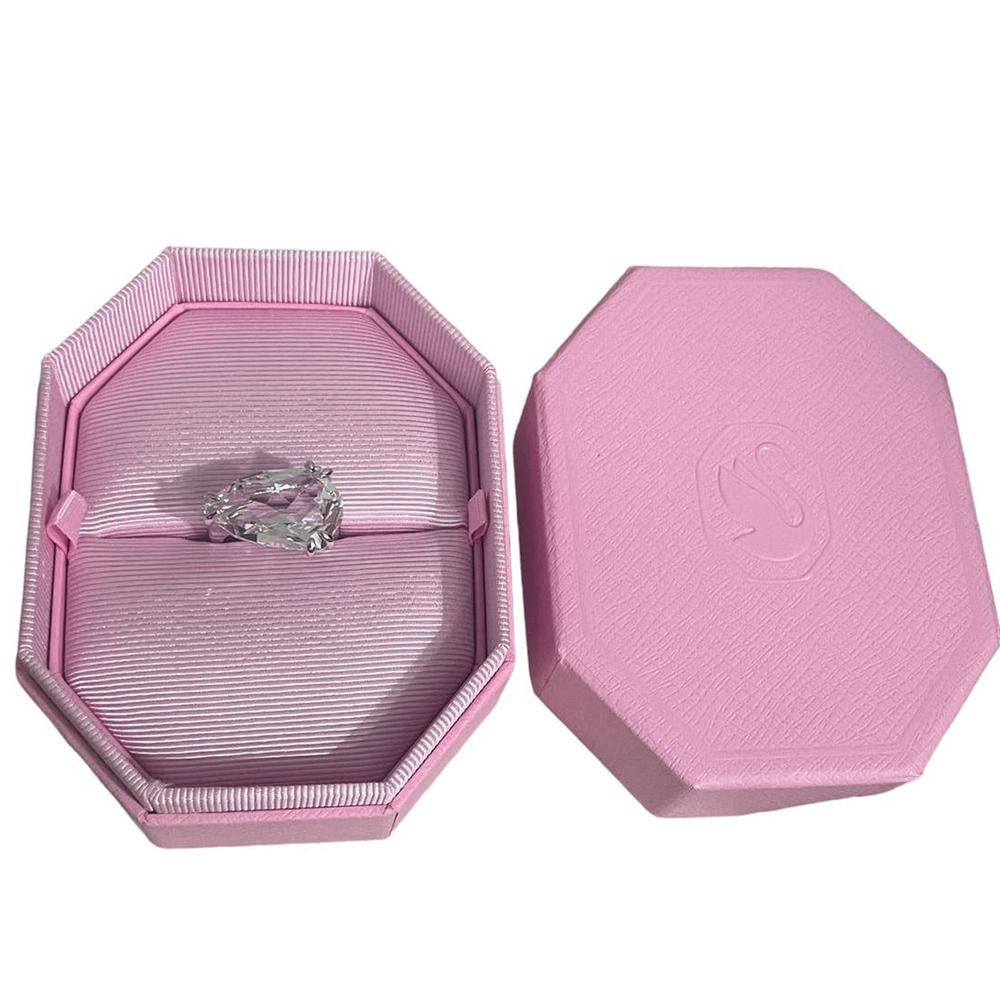 Swarovski Mesmera cocktail ring Trilliant cut, White, Rhodium plated USA 9 - Picture 3 of 9